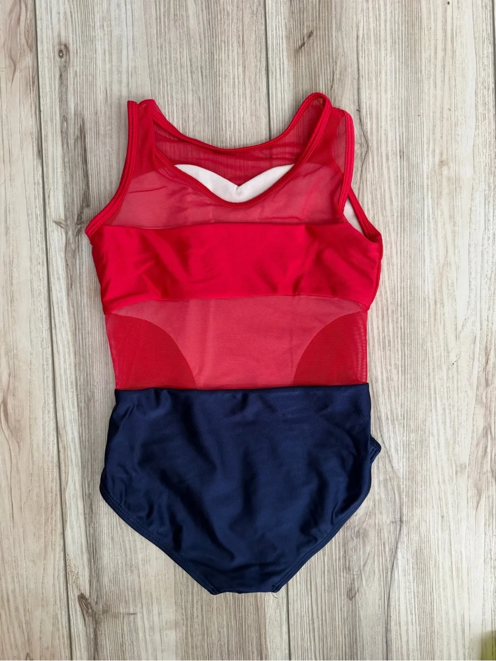 Baltogs Two-Tone Red and Navy One-Piece Swimsuit - Youth Swim